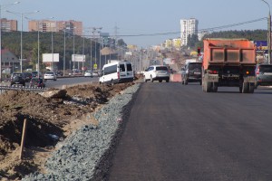 В Самаре завершили укладку асфальта на пересечении Волжского и Московского шоссе