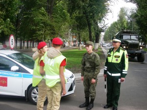 Военные автоинспекторы провели в Самарской области профилактическую акцию «Осторожно! Дети!»