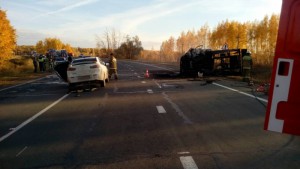 В Сергиевском районе погиб водитель УАЗа от лобового столкновения с «Mitsubishi», выехавшей на 