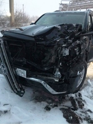 В Новокуйбышевске пострадал водитель УАЗа, столкнувшись с автомобилем Тойота Ланд Крузер